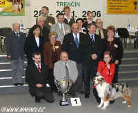 Best in Show winner - australian shepherd, owner: Patrik Panrek, CZ